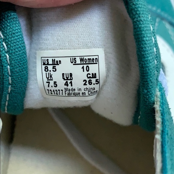 Aqua Women’s Vans size 8.5 - Picture 5 of 5